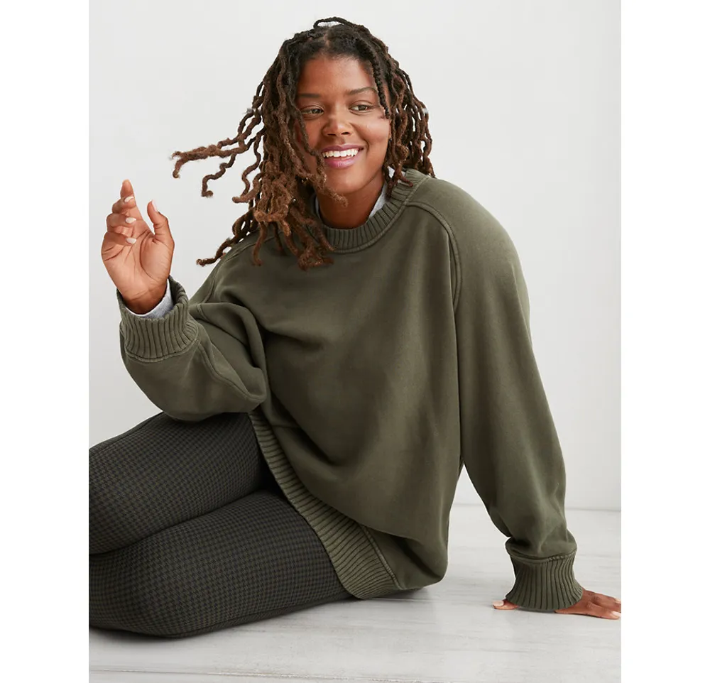 Aerie Down-To-Earth Crew Sweatshirt