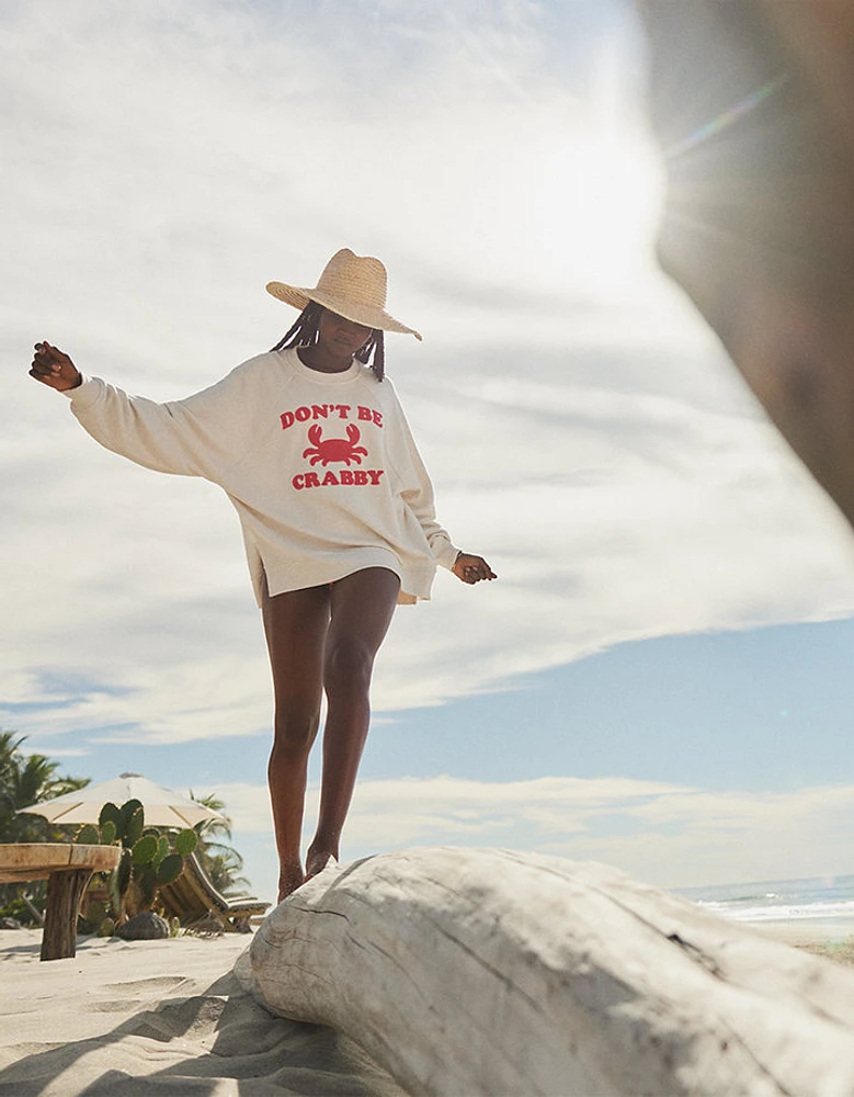 Aerie Beach Party Crew Sweatshirt