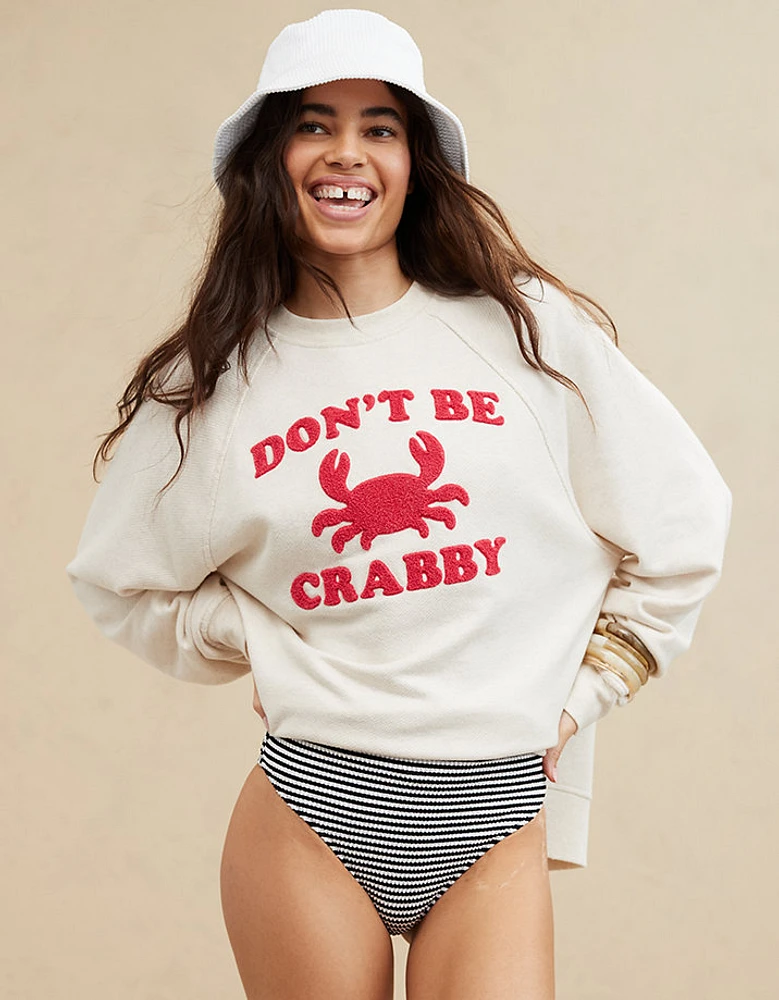 Aerie Beach Party Crew Sweatshirt