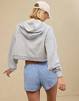 Aerie Cropped Full Zip Hoodie