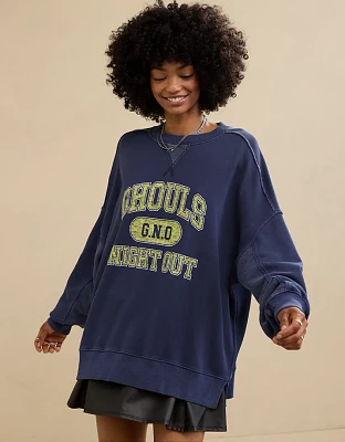 Aerie Halloween Big Chill Crew Sweatshirt