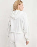 Aerie Cropped Open Neck Hoodie