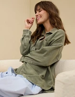Aerie Popover Polo Sweatshirt