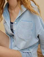 Aerie Popover Polo Sweatshirt