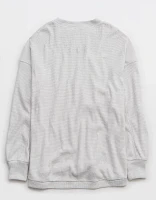 Aerie Getaway Waffle Sweatshirt