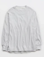 Aerie Getaway Waffle Sweatshirt