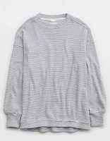 Aerie Long Weekend Waffle Sweatshirt