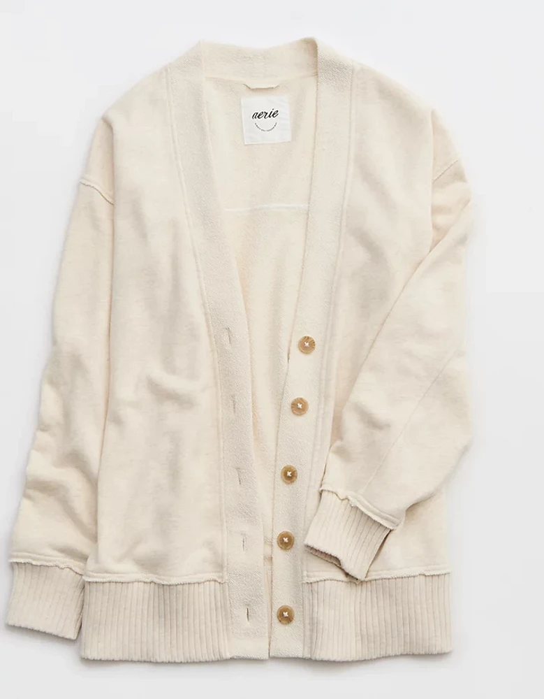 Aerie Fleece Cardigan