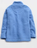 Aerie Sherpa Quarter Zip Sweatshirt