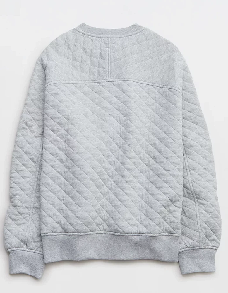 Aerie Quilted Cardi Bomber