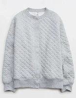 Aerie Quilted Cardi Bomber