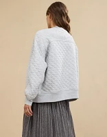 Aerie Quilted Cardi Bomber