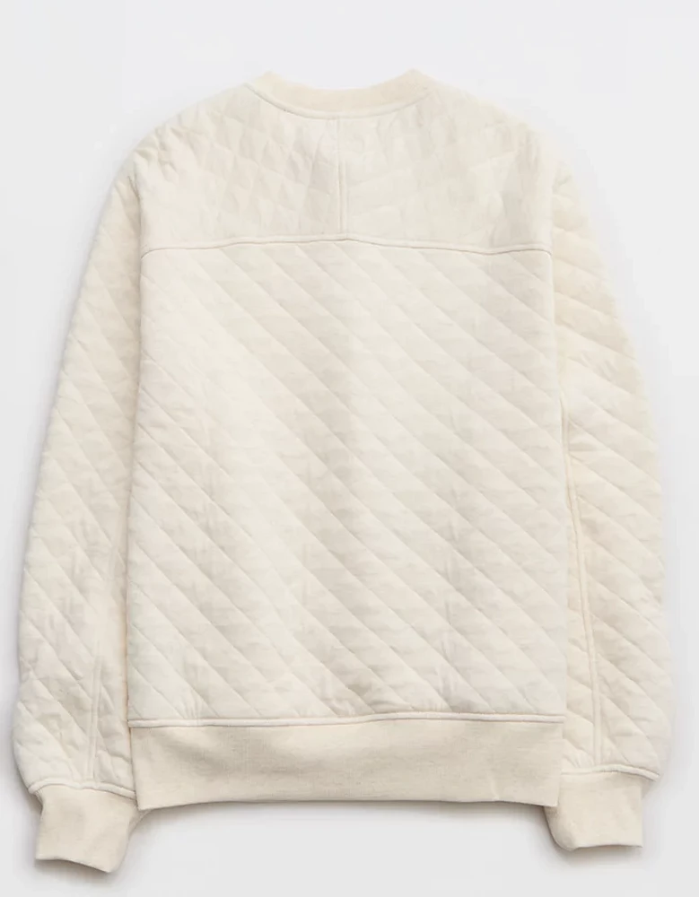 Aerie Quilted Cardi Bomber