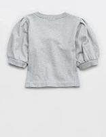 Aerie Seams Right Short Sleeve Sweatshirt