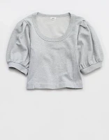 Aerie Seams Right Short Sleeve Sweatshirt