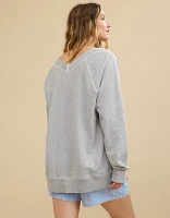 Aerie Downtime V-Neck Sweatshirt