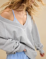 Aerie Downtime V-Neck Sweatshirt