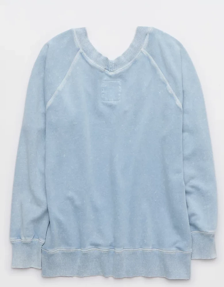 Aerie Downtime V-Neck Sweatshirt