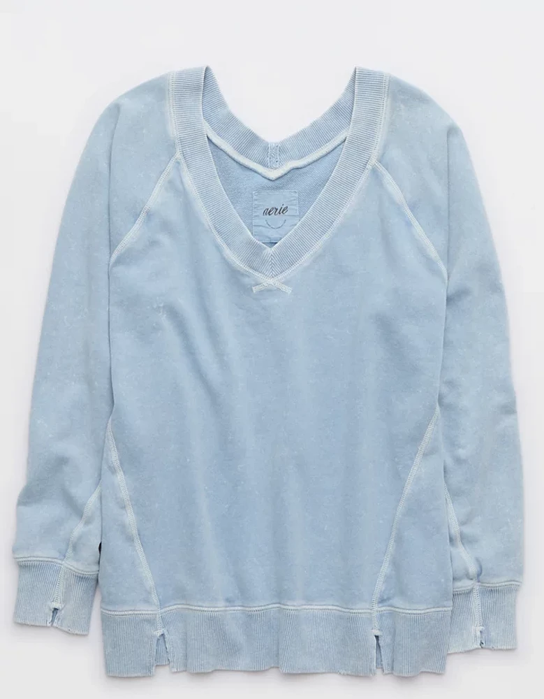 Aerie Downtime V-Neck Sweatshirt