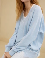 Aerie Downtime V-Neck Sweatshirt