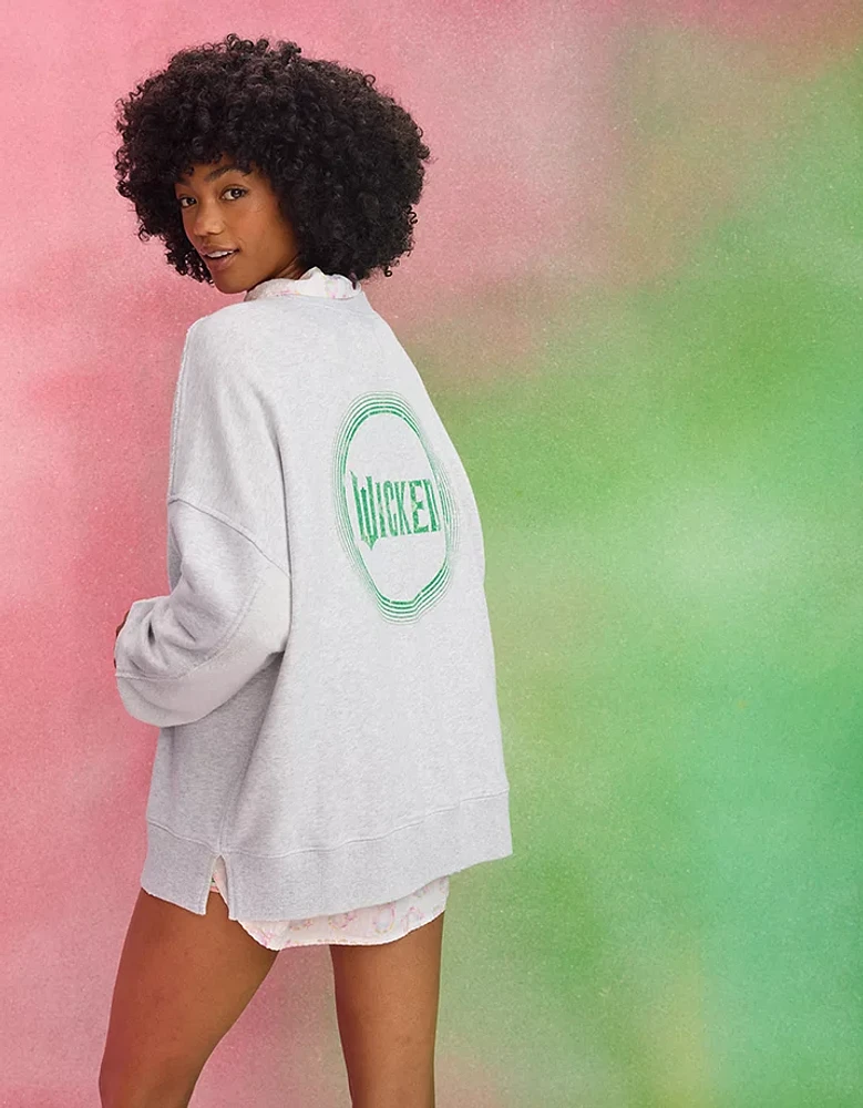 Aerie x Wicked Big Chill Crew Sweatshirt