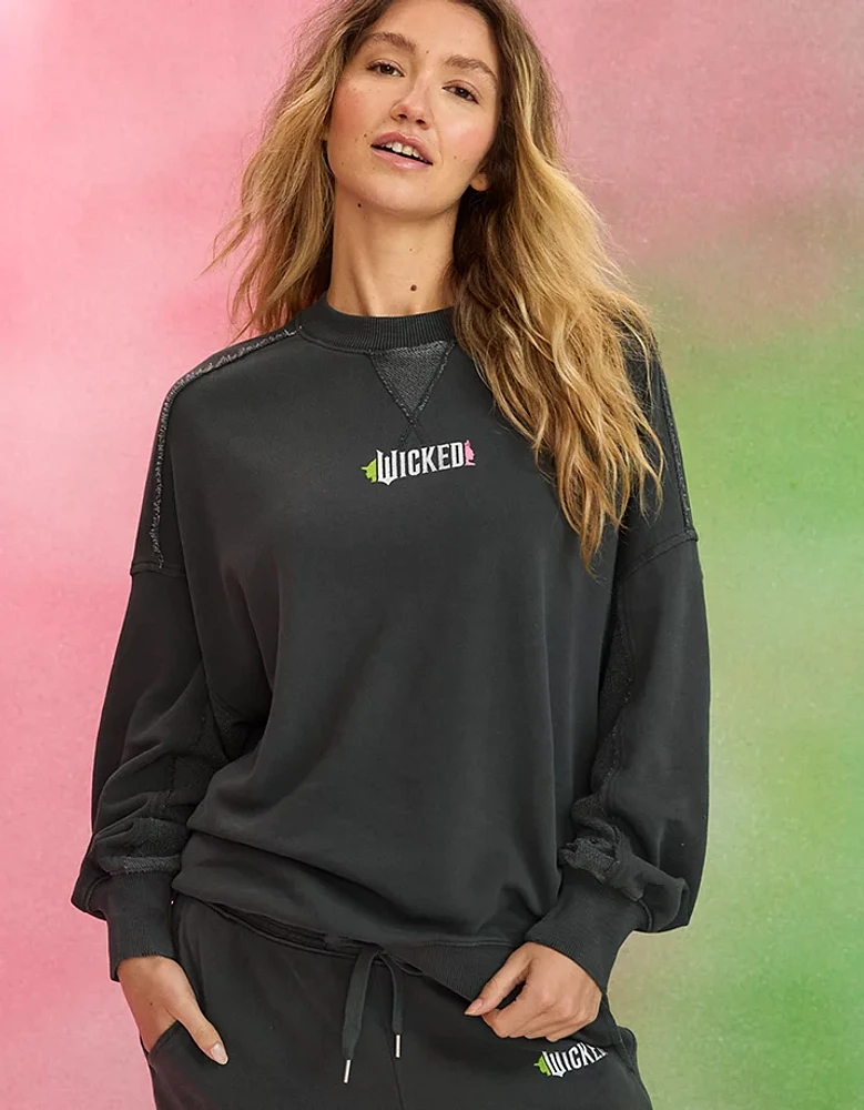 Aerie x Wicked Big Chill Crew Sweatshirt