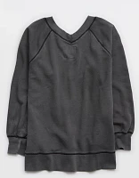 Aerie Downtime V-Neck Sweatshirt