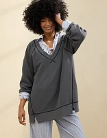 Aerie Downtime V-Neck Sweatshirt