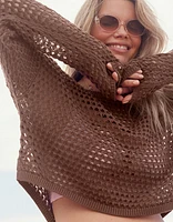 Aerie Crochet Vacay Sweater