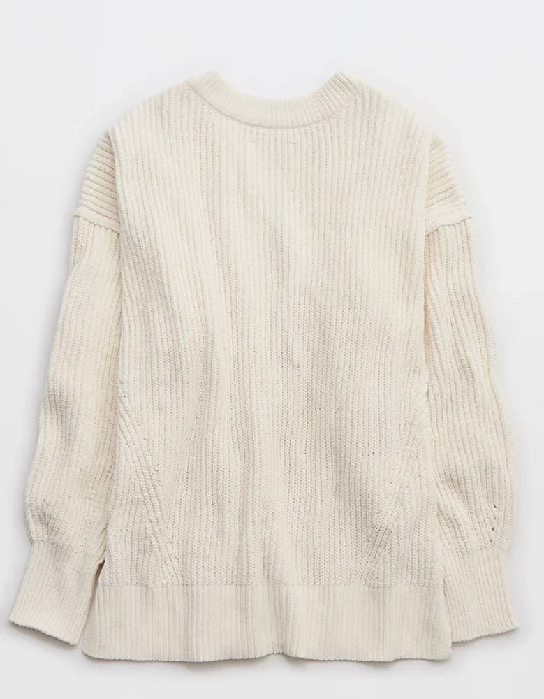 Aerie Beyond Chenille V-Neck Sweater