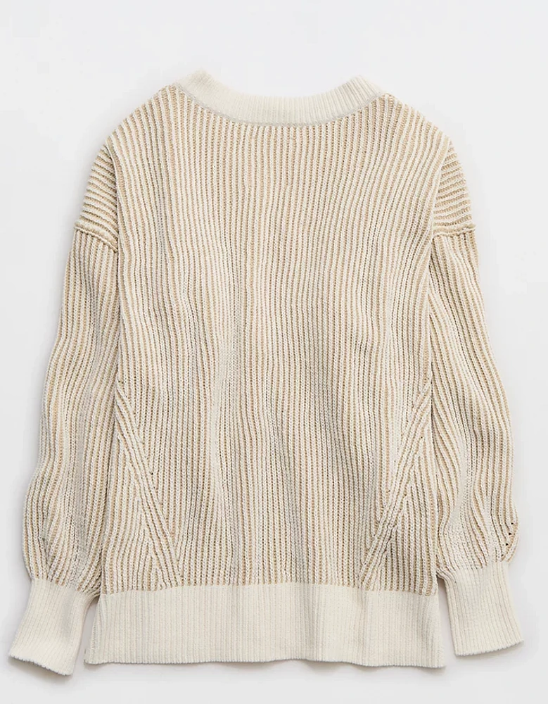 Aerie Beyond Chenille V-Neck Sweater