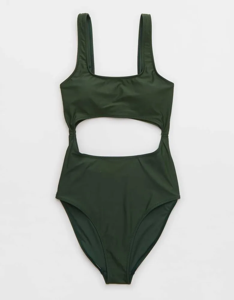 Aerie Cut Out Scoop One Piece Swimsuit