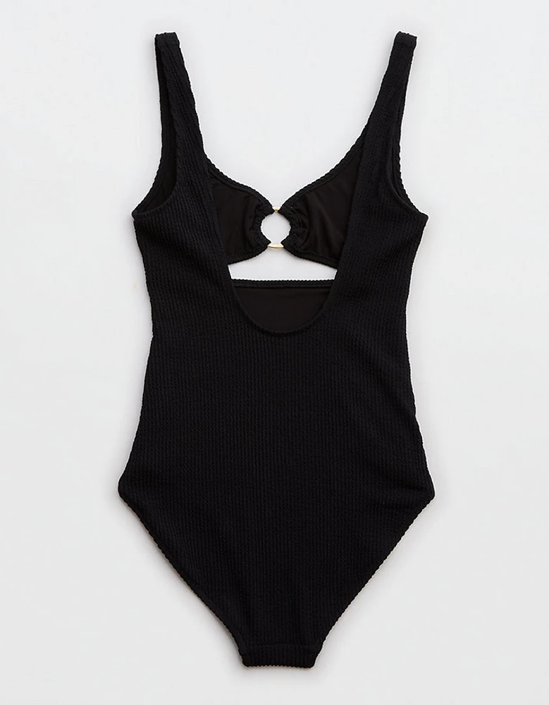 Aerie Crinkle Ring Full Coverage One Piece Swimsuit