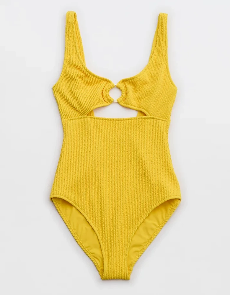 Aerie Crinkle Ring Full Coverage One Piece Swimsuit