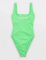 Aerie Astrology Babewatch Cheekiest One Piece Swimsuit