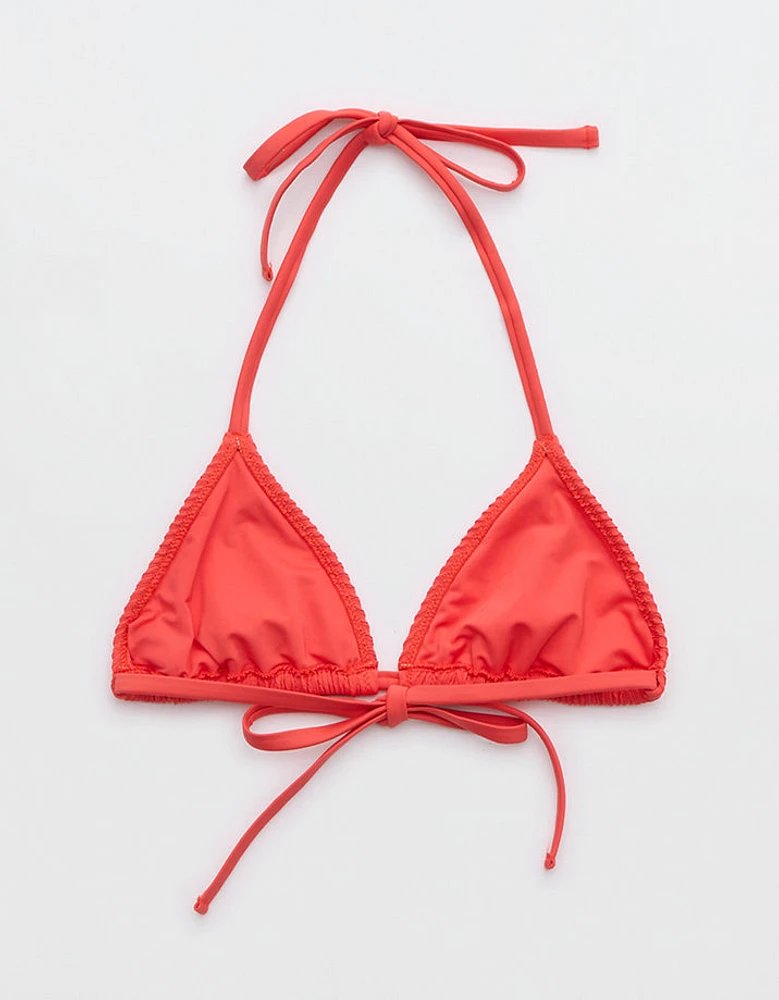 Aerie Crinkle String Triangle Bikini Top