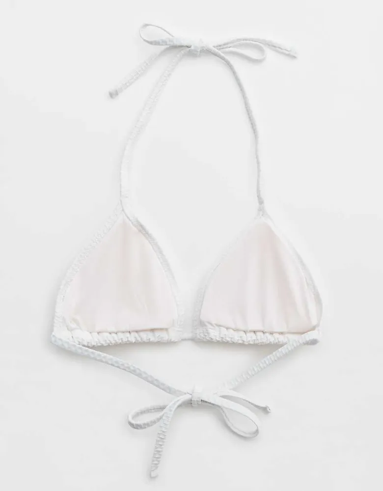 Aerie Jacquard String Triangle Bikini Top
