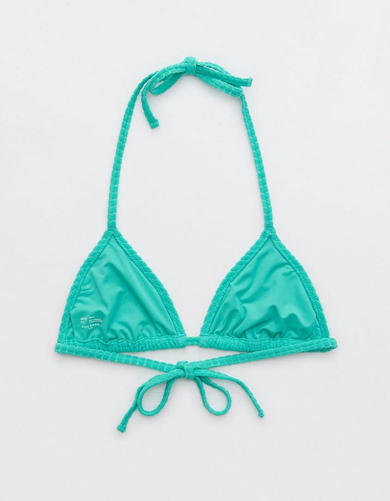 Aerie Terry String Triangle Bikini Top