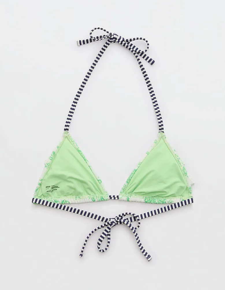 Aerie Ruffle String Triangle Bikini Top