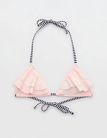 Aerie Ruffle String Triangle Bikini Top