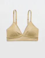 Aerie Metallic Triangle Banded Bikini Top