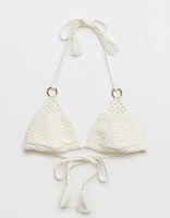 Aerie Crochet String Triangle Bikini Top
