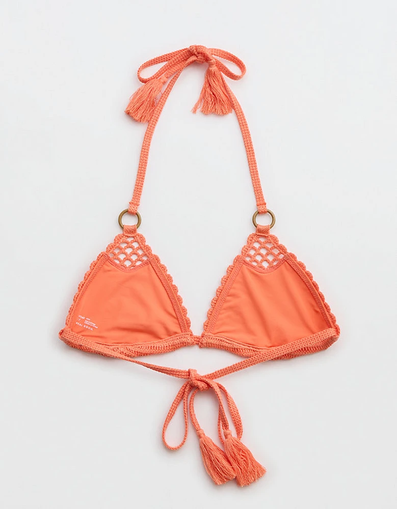 Aerie Crochet String Triangle Bikini Top