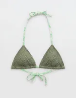 Aerie Eyelet String Triangle Bikini Top