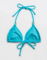 Aerie Shine Rib String Triangle Bikini Top