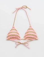 Aerie Shine Rib String Triangle Bikini Top