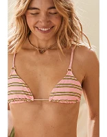 Aerie Shine Rib String Triangle Bikini Top