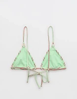 Aerie Shine Rib String Triangle Bikini Top