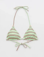 Aerie Shine Rib String Triangle Bikini Top