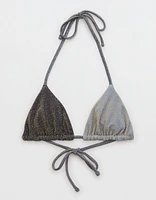 Aerie Sparkle String Triangle Bikini Top